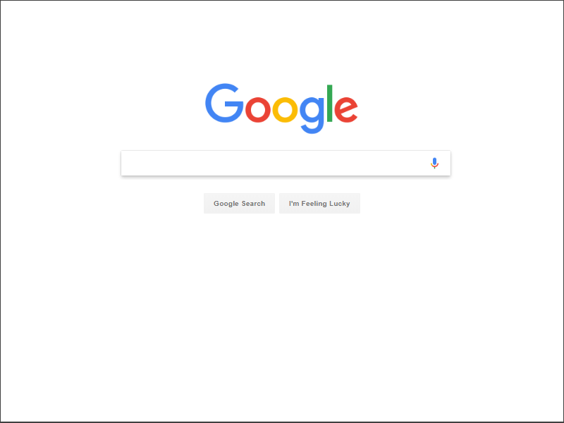 Google Homepage 