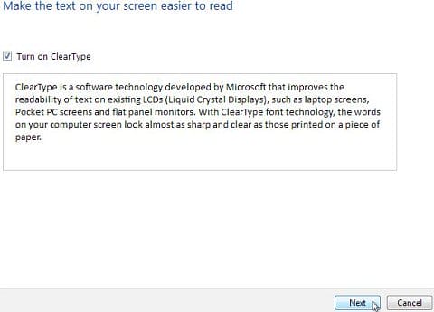 ClearType on Windows