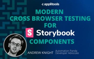 Modern Cross Browser Testing for Storybook Components