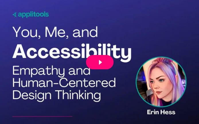 Video preview of You, Me, and Accessibility webinar